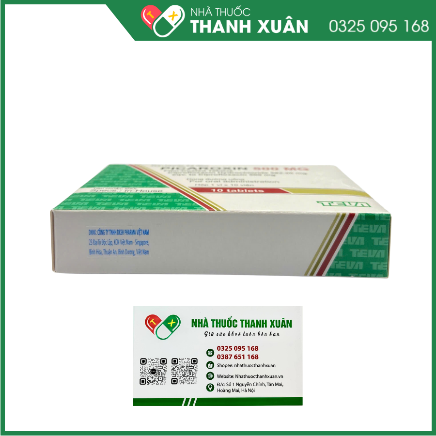 Picaroxin 500 mg thuốc chống nhiễm khuẩn nhạy cảm